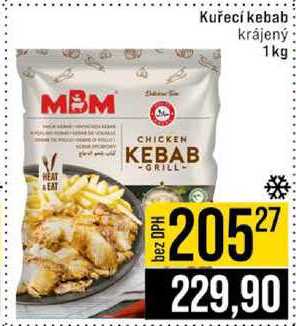 Kuřecí kebab krájený 1kg