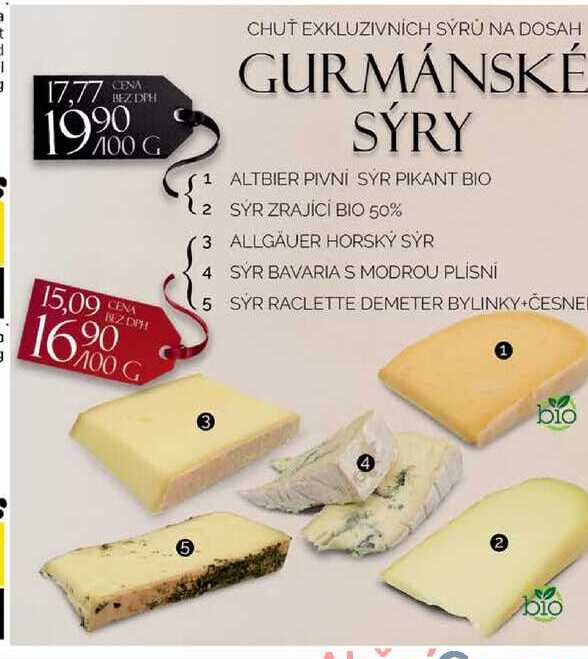 GURMÁNSKÉ SÝRY 100g