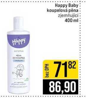 Happy Baby koupelová pěna zjemňující 400 ml