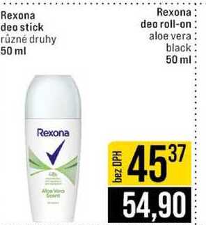 Rexona deo roll-on aloe vera black 50 ml
