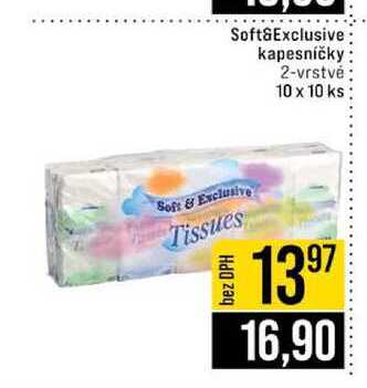 Soft&Exclusive kapesníčky 2-vrstvě 10 x 10 ks