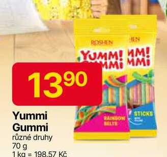 Yummi Gummi různé druhy 70 g