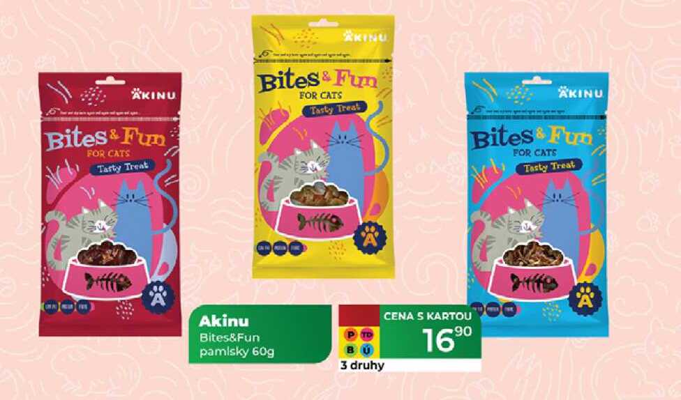 Akinu Bites&Fun pamlsky 60g 