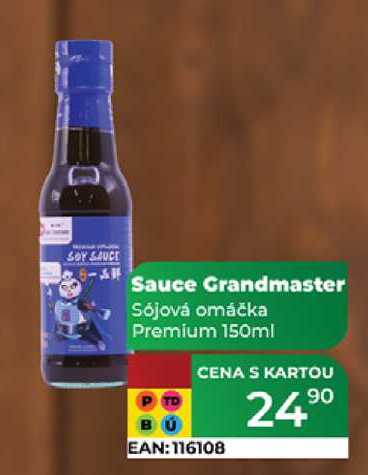 Sauce Grandmaster Sójová omáčka Premium 150ml  