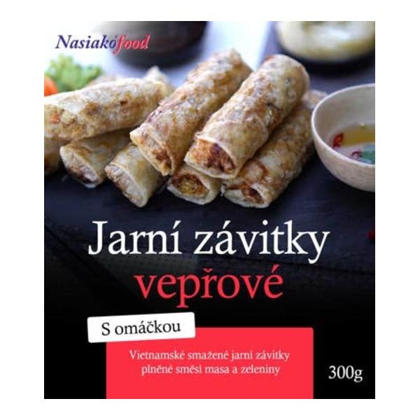 Jarní vepřové závitky s omáčkou