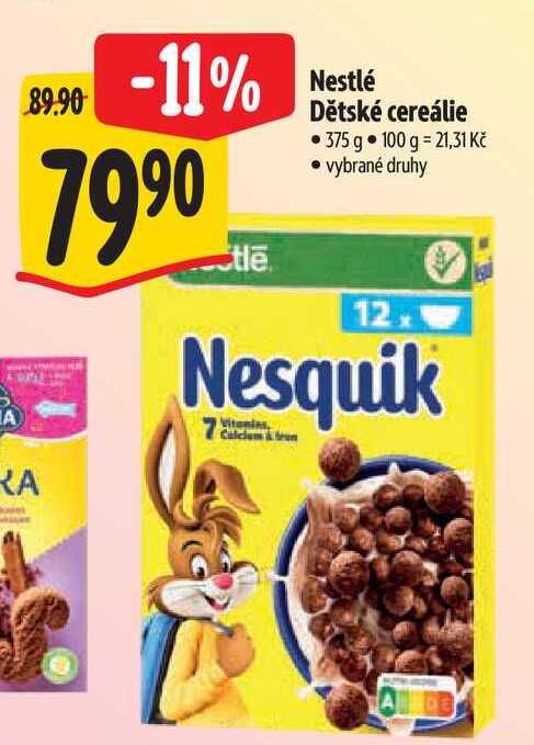   Nestlé Dětské cereálie 375 g 