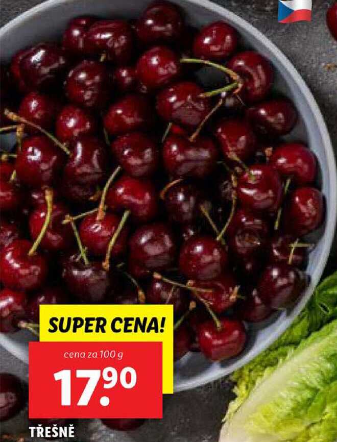 TŘEŠNĚ, cena za 100 g 