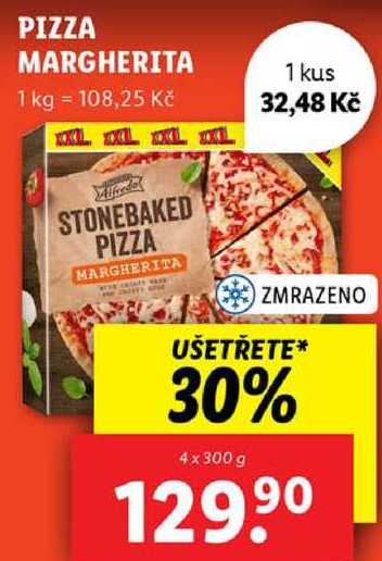 PIZZA MARGHERITA, 4x 300 g