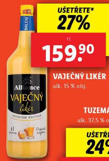 VAJEČNÝ LIKÉR, 1 l