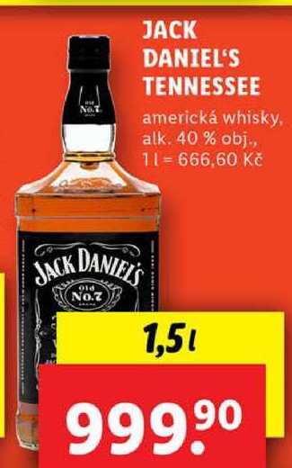 JACK DANIEL'S TENNESSEE, 1,5 l