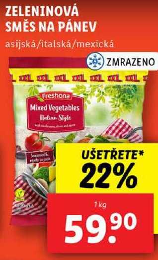 ZELENINOVÁ SMĚS NA PÁNEV, 1 kg