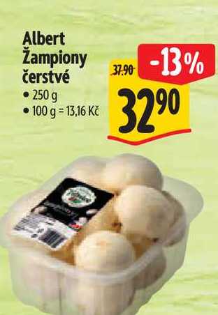 Albert Žampiony čerstvé 250 g