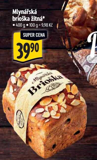 Mlynářská brioška žitná 400 g  