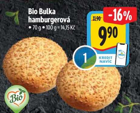 Bio Bio Bulka hamburgerová 70 g 