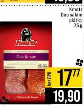 Kmotr Duo salám plátky 75g
