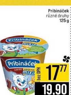 Pribináček různé druhy 125 g