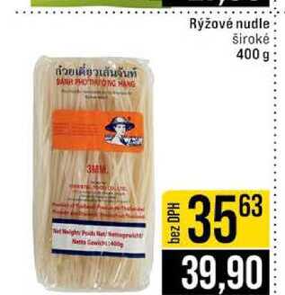 Rýžové nudle široké 400 g