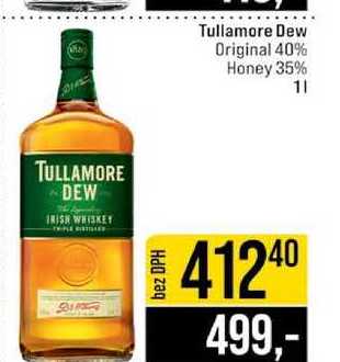 Tullamore Dew Original 40% Honey 35% 1l
