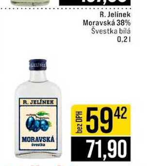 R. Jelínek Moravská 38% Švestka bilá 0,2l