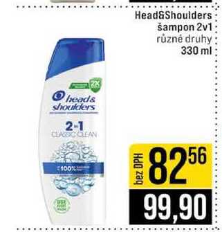 Head&Shoulders šampon 2v1 různé druhy 330 ml 