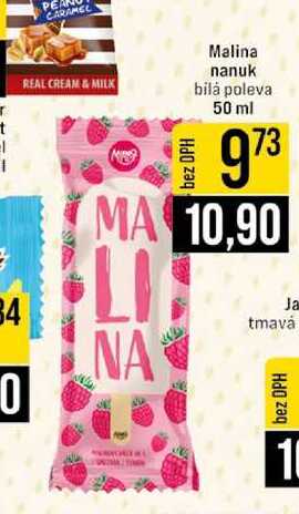 Malina nanuk bílá poleva 50 ml 