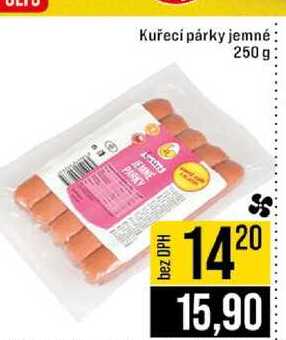 Kuřecí párky jemné 250 g