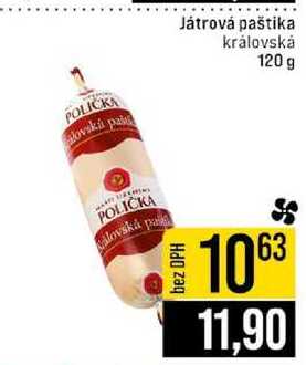 Játrová paštika královská 120 g 
