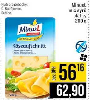 Minusl mix sýrů platky 200 g 