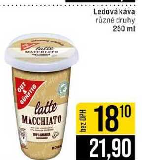 Ledová káva různé druhy 250 ml