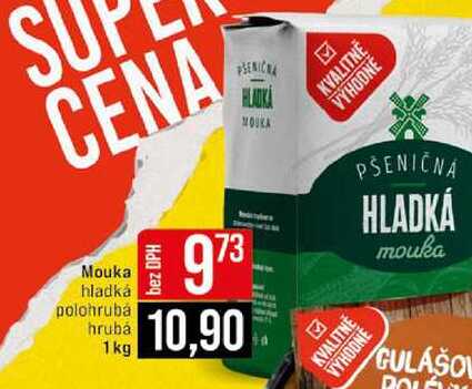 Mouka hladká polohrubá hrubá 1kg