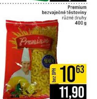 Premium bezvaječné těstoviny různé druhy 400 g 