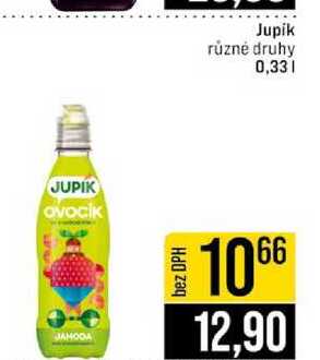 Jupik různé druhy 0,33l
