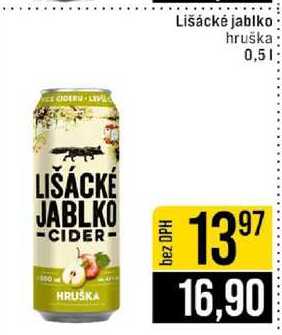 Lišácké jablko hruška 0,5l