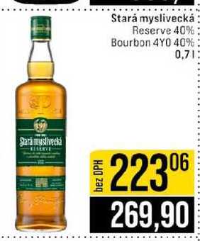 Stará myslivecká Reserve 40% Bourbon 4Y0 40% 0,7l