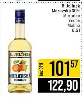 R. Jelínek Moravská 30% Meruňka Třešeň Malina 0,5l