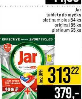 Jar tablety do myčky platinum plus 54 ks original 85 ks platinum 65 ks