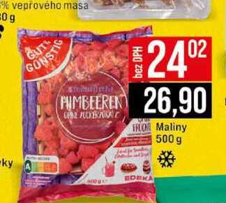 Maliny 500 g 
