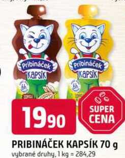 Pribináček kapsík 70g
