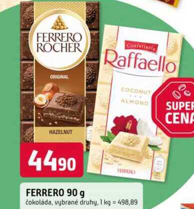 Raffaello čokoláda 90g