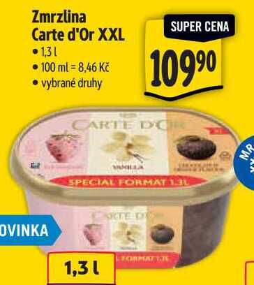 Zmrzlina Carte d'Or XXL, 1,3 l
