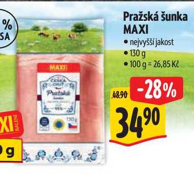 Pražská šunka MAXI, 130 g