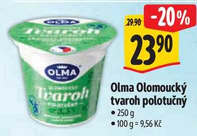 Olma Olomoucký tvaroh polotučný, 250 g