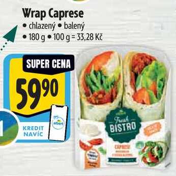 Wrap Caprese, 180 g