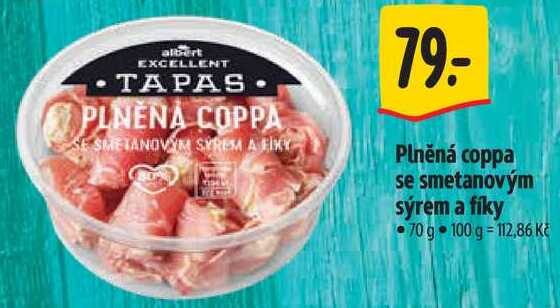 Plněná coppa se smetanovým sýrem a fíky, 70 g