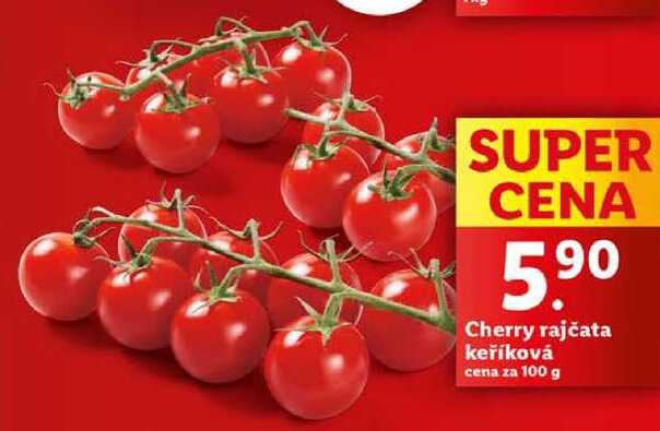 Cherry rajčata keříková, cena za 100 g 