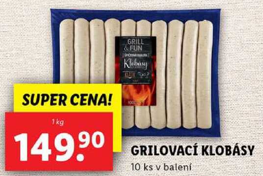 GRILOVACÍ KLOBÁSY, 1 kg