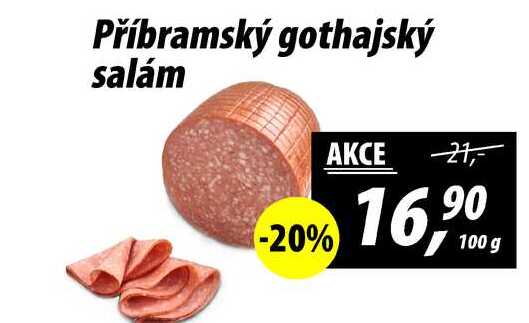 Příbramský gothajský salám, 100 g