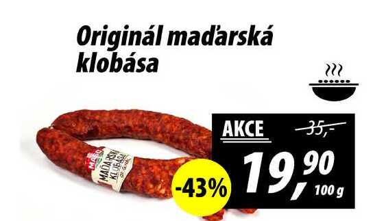Originál maďarská klobása, 100 g