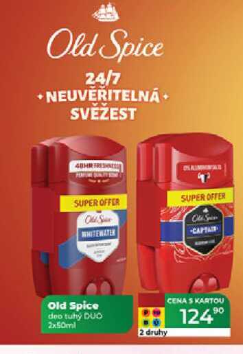 Old Spice deo tuhý DUO 2x50ml  