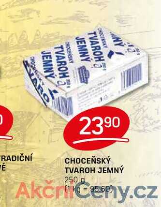 CHOCEŇSKÝ TVAROH JEMNÝ 250 g 
